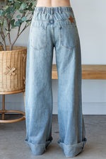 Foil Washed Star Pants-Pants-Oli & Hali-Denim-Small-Inspired Wings Fashion