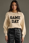Game Day Sweatshirt-Sweatshirt-Panache Apparel-Tan-Small-Inspired Wings Fashion