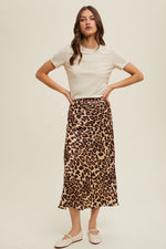 Leopard Midi Pencil Skirt-Skirt-Wishlist-Leopard-Small-Inspired Wings Fashion