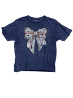 Baseball Bow Tee-Shirts & Tops-Bohemian Cowgirl-Navy-Small-Inspired Wings Fashion