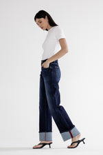 Mica HR WL Cuff Hem Jeans-Jeans-MICA Denim-24-Inspired Wings Fashion