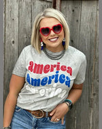 America Three Color Retro Tee-T-Shirt-Texas True Threads-Small-Smoke-Inspired Wings Fashion