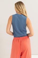 Go Getter Relaxed Fit Sleeveless Top-tank top-HYFVE-Small-Gray Blue-Inspired Wings Fashion