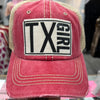 TX Girl Mesh Cap-Hats-DK Handmade-Charcoal & Tan-Inspired Wings Fashion