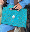 Chic Floral Carving Crossbody Clutch-Bag and Purses-Rafter T Ranch Company-Brown-Inspired Wings Fashion