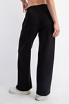 Scuba Pintuck Straight Pants-Pants-Rae Mode-Black-Small-Inspired Wings Fashion