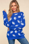 Football Sweater Pullover-Sweaters-Haptics-Blue-Small-Inspired Wings Fashion