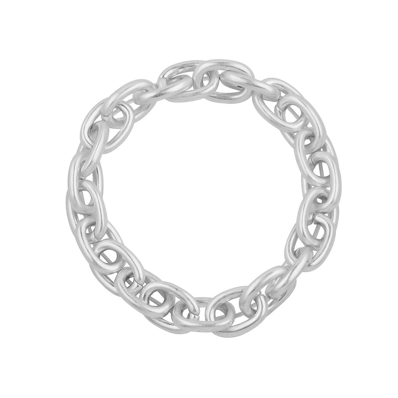 Chain Link Stretch Bracelet-Bracelets-What's Hot Jewelry-Silver-Inspired Wings Fashion