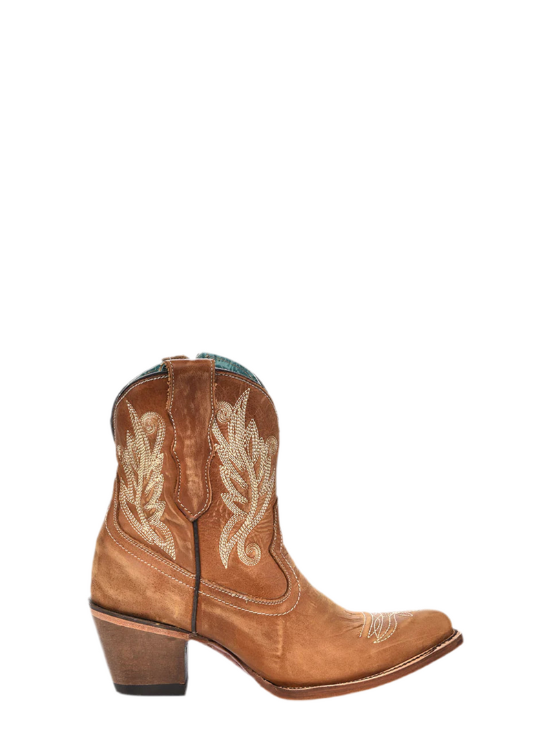 Embroidered Ankle Boot-Boots-Corral Boots-6-Inspired Wings Fashion