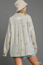 Linen Cotton Washed Shacket-Jackets-Umgee-Oatmeal-Small-Inspired Wings Fashion