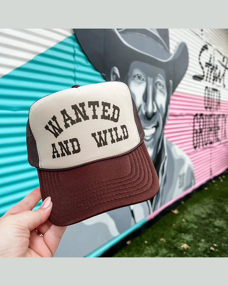 Wanted And Wild Trucker Cap-hat-Turquoise and Tequila-Inspired Wings Fashion