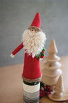 Felt Santa Bottle Topper-bottle topper-Kalalou-Inspired Wings Fashion