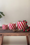 Candy Cane Planter Set-planter-Kalalou-Inspired Wings Fashion