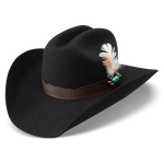 Charlie 1 Horse Saddle Up Wool Hat-Hats-Hatco-Black-Small-Inspired Wings Fashion