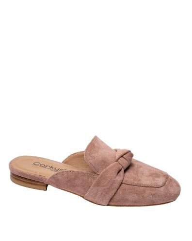 Clingy Blush Faux Suede Mule-Shoes-Corky's-Inspired Wings Fashion