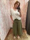 Solid Balloon Pants-bottoms-Entro-Olive-Small-Inspired Wings Fashion