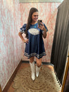 Mini puff sleeve Football Sequin Dress-Dresses-Fantastic Fawn-Silver-Small-Inspired Wings Fashion