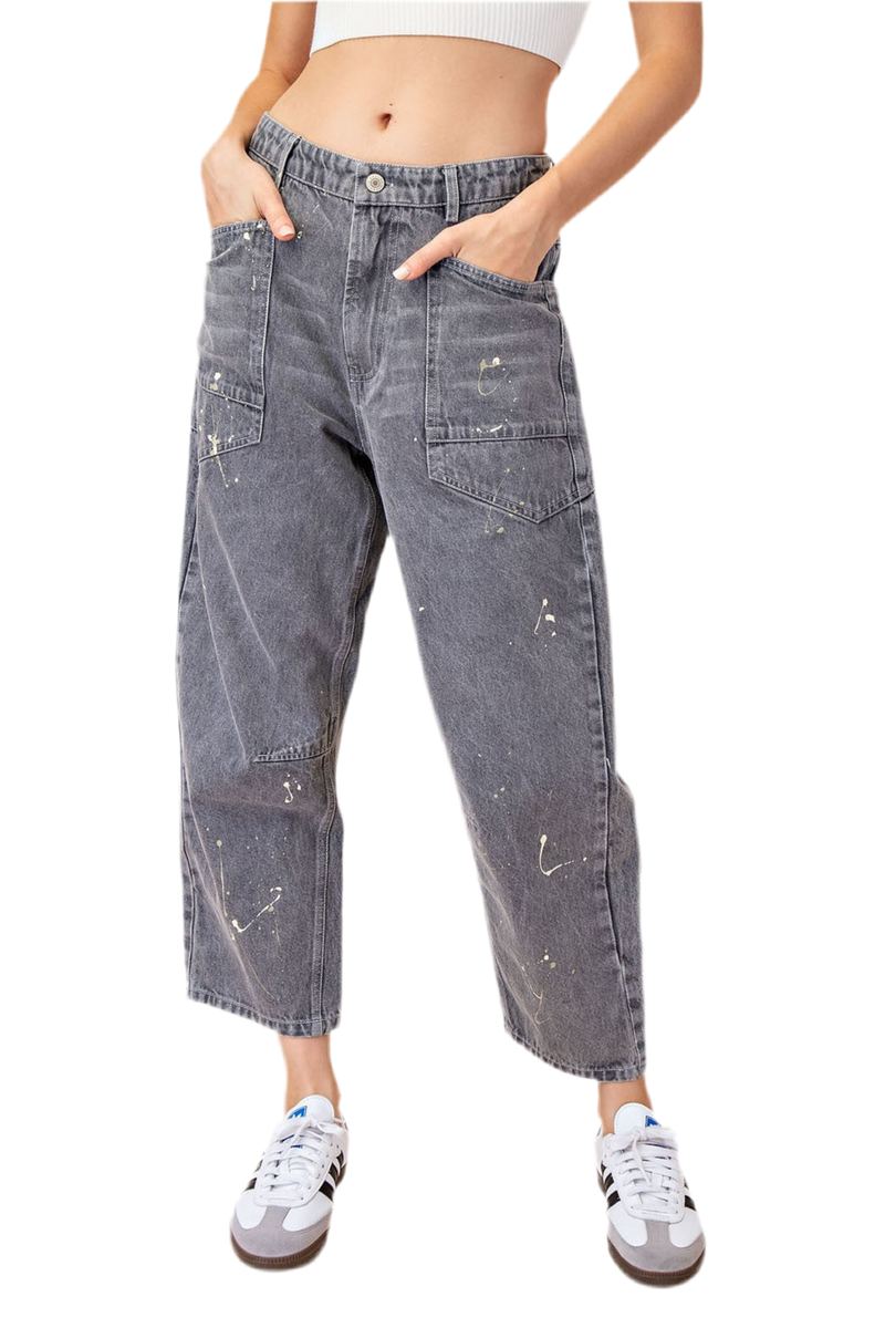 Mineral Wash Jeans-Pants-ee:some-Stone Gray-Small-Inspired Wings Fashion