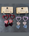 Triple Heart Earrings-Earrings-Raisin Arrows-Red-Inspired Wings Fashion