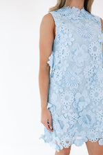 Floral Lace Dress-Dresses-J Marie Collections-Light Blue-XS-Inspired Wings Fashion