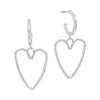 Open Heart Earrings-Earrings-What's Hot Jewelry-Silver-Inspired Wings Fashion