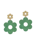 Flower Drop Earring-Earrings-What's Hot Jewelry-Green-Inspired Wings Fashion