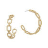 Open Square Chain Hoop-Earrings-What's Hot Jewelry-Gold-Inspired Wings Fashion