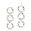 Triple Drop Earring-Earrings-What's Hot Jewelry-Silver-Inspired Wings Fashion