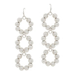 Triple Drop Earring-Earrings-What's Hot Jewelry-Silver-Inspired Wings Fashion