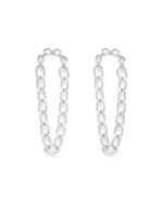 Chain Link Drop Earrings-Earrings-What's Hot Jewelry-Silver-Inspired Wings Fashion