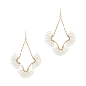 Fanned Crystal Earring-Earrings-What's Hot Jewelry-White-Inspired Wings Fashion