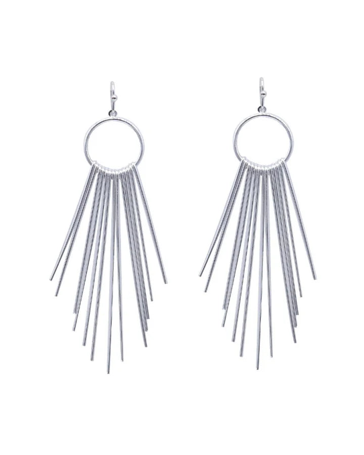 Silver Bars Earrings-Earrings-What's Hot Jewelry-Silver-Inspired Wings Fashion