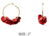Acrylic Round Multi Layered Earring-Earrings-What's Hot Jewelry-Red-Inspired Wings Fashion