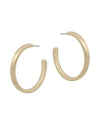 Thick Flat Hoop Earrings-Earrings-What's Hot Jewelry-Gold-Inspired Wings Fashion