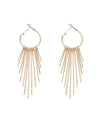 Hoop with Bar Accents Earrings-Earrings-What's Hot Jewelry-Gold-Inspired Wings Fashion