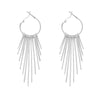Hoop with Bar Accents Earrings-Earrings-What's Hot Jewelry-Silver-Inspired Wings Fashion