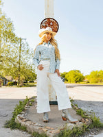 Markie Shirt-Tops-Tasha Polizzi-Washed Blue-Small-Inspired Wings Fashion