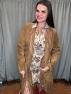 Boar Suede Maxi Coat-Coats & Jackets-Scully-Cinnamon-XS-Inspired Wings Fashion