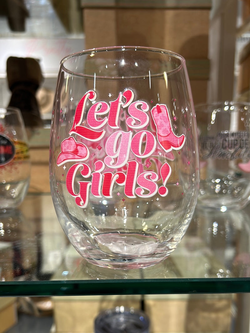 17oz Stemless Wine Glass-Wine Glasses-Carson Home Accents-Let's Go Girls-Inspired Wings Fashion