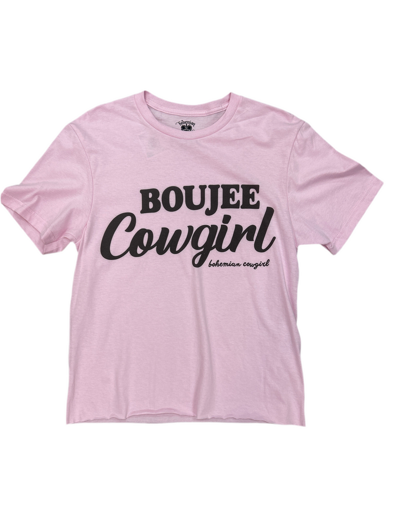 Boujee Cowgirl Tee-Shirts & Tops-Bohemian Cowgirl-Pink-Small-Inspired Wings Fashion