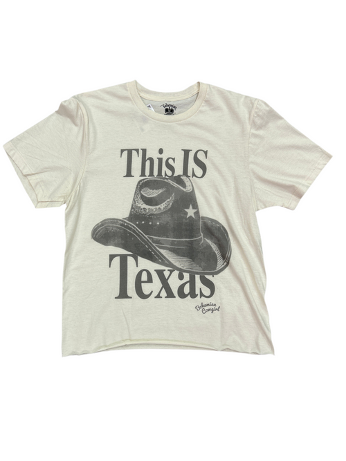 This Is Texas Tee-Shirts & Tops-Bohemian Cowgirl-Cream-Small-Inspired Wings Fashion