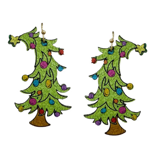 Christmas Tree Earrings-Earrings-What's Hot Jewelry-Inspired Wings Fashion