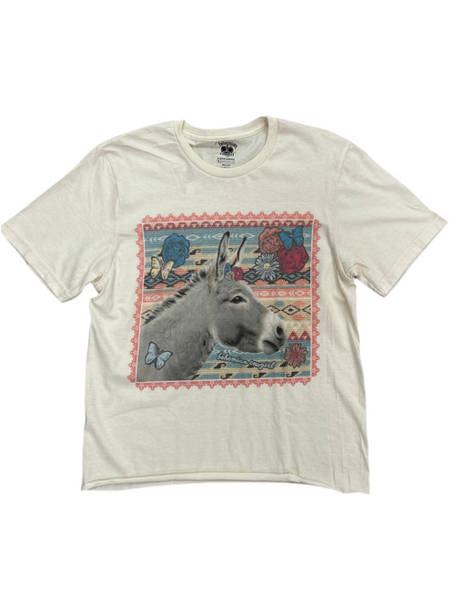 Aztec Donkey Tee-Shirts & Tops-Bohemian Cowgirl-Cream-Small-Inspired Wings Fashion