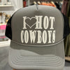 I Love Hot Cowboys Hat-Hat-Raisin Arrows-Black-Inspired Wings Fashion