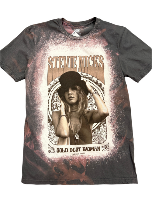 Gold Dust Woman Tee-T-Shirt-Bohemian Cowgirl-Charcoal-Small-Inspired Wings Fashion