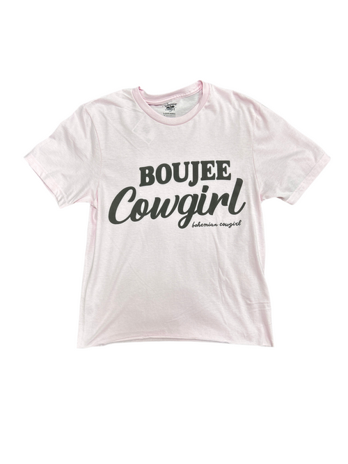 Boujee Cowgirl Tee-Shirts & Tops-Bohemian Cowgirl-Pink-Small-Inspired Wings Fashion