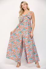 Bow Jumpsuit-Jumpsuit-Fate by LFD-Light Blue Multi-Small-Inspired Wings Fashion