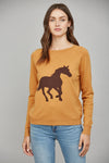 Horse Sweater-sweater-Fate by LFD-Cognac-Small-Inspired Wings Fashion
