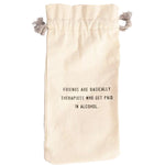 Wine Bags-wine carrier bag-Sugarboo-Friends are Therapist-Inspired Wings Fashion