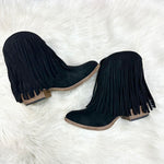 Trippier Fringe Bootie-Booties-Very G-Black-6-Inspired Wings Fashion
